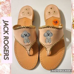 JACK ROGERS POODLE THONG SANDALS
